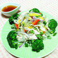 ミルキー苺's cooksnap of when they made 蒸し鶏と水菜と糸寒天のタイ風サラダ.