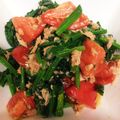 ボンユーマ's cooksnap of when they made 簡単☆ほうれん草とトマトのツナサラダ.