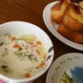 ドレミ缶's cooksnap of when they made 簡単 あっさり クラムチャウダー.