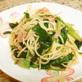 akiko_ara's cooksnap of when they made ほうれん草とベーコンの和風パスタ.