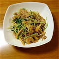 tsugiri's cooksnap of when they made 水菜と豚肉の簡単炒め.