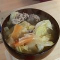 サーフブレイド's cooksnap of when they made 残ったキャベツで☆豚汁.