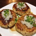 1094403's cooksnap of when they made ヘルシー 節約♪ おからハンバーグ！.