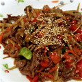 〜お鶴〜's cooksnap of when they made 簡単♪牛肉とごぼうの甘辛生姜炒め.