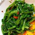 だんなの腹がぽにょ's cooksnap of when they made 簡単！春菊のナムル風胡麻和え.