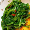 だんなの腹がぽにょ's cooksnap of when they made 簡単！春菊のナムル風胡麻和え.