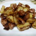 kuritare's cooksnap of when they made セロリとベーコンのジャーマンポテト大人風.