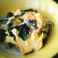 YEONCAT's cooksnap of when they made 厚揚げとわかめの卵とじ.
