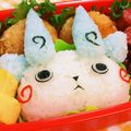 つぐみ's cooksnap of when they made 妖怪ウォッチキャラ弁　コマさんおにぎり.