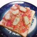 龍青空ママ's cooksnap of when they made いか揚げと夏野菜のオープンサンド.