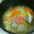 ちぺばんだ's cooksnap of when they made 鮭のアラ汁　ｉｎ　北海道.