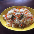 たぬき＠からあげ's cooksnap of when they made 余ったご飯で簡単！エビピラフ★.