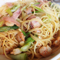 ayaka719's cooksnap of when they made ★☆長ネギとベーコンの和風パスタ☆★.