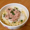 そらのおと's cooksnap of when they made ツナと大葉と大根おろしのさっぱりパスタ.