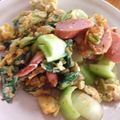 うさこママ★'s cooksnap of when they made チンゲン菜と炒り卵.