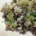 メスひでよし's cooksnap of when they made 牛肉とレタスのガーリックチャーハン.