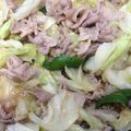 居眠りヒメ's cooksnap of when they made 春キャベツと豚肉の味噌炒め.