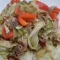 けんしんまる's cooksnap of when they made 豚キャベツ炒め（トマト酢豚ソース）.