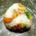 みきゅうり's cooksnap of when they made 栄養＆ボリューム満点☆唐揚げおにぎり.