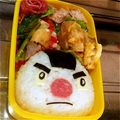 えんもん's cooksnap of when they made キャラ弁　妖怪ウォッチ弁当　おにぎり侍.