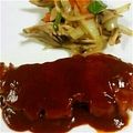 キッチンkm's cooksnap of when they made ポーク←ケチャップ＋ソース＋ハニー.