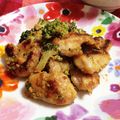 ☆accoco☆'s cooksnap of when they made 鶏ムネ肉のゴマ味噌マヨ炒め.