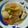 もろもろ10もろ's cooksnap of when they made ほっこり！里芋と大根とちくわの煮物.