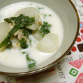 ぶークリーム's cooksnap of when they made 和風？洋風？ほっこり♪カブのミルクスープ.
