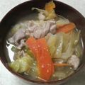 サーフブレイド's cooksnap of when they made 春キャベツでほっこりウマウマ豚汁♡.