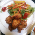 ハルとサスケ's cooksnap of when they made 鶏のから揚げ・玉ねぎソースのサラダ仕立て.