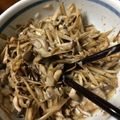 ダサコ's cooksnap of when they made ゴボウとキノコのバター醤油炒め.