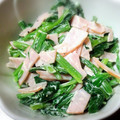 にぃもちゃん's cooksnap of when they made パパッと！ほうれん草とハムのマヨ和え.