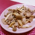 赤い電話's cooksnap of when they made 豚肉ときのこのポン酢炒め.