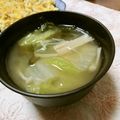 快くん's cooksnap of when they made 白菜の味噌汁.