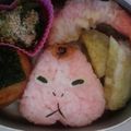 yuko2106's cooksnap of when they made 妖怪ウォッチ おならず者 キャラ弁 簡単.