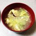momocco！！'s cooksnap of when they made 白菜としいたけの卵スープｂｙウェイパァー.