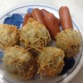 ピッコロ5's cooksnap of when they made お弁当おかず☆さつま芋の毬栗コロッケ.
