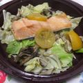 sarasa0917's cooksnap of when they made 鮭の塩レモンタジン蒸し.