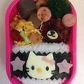 しっぽまん's cooksnap of when they made キャラ弁♡ﾁｰｽﾞで簡単キティーちゃん♡.