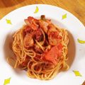 よぉぉ's cooksnap of when they made きのことホールトマトで作ってみたパスタ.