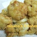 misabo's cooksnap of when they made から揚げ粉で　　カリッとフラワー☆.