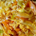 あったかクーラー's cooksnap of when they made 生姜でぽっかぽか☆挽き肉と野菜の卵とじ.