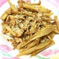 ♡mana's cooksnap of when they made ✿お弁当に♪ピリ辛豚ごぼう炒め✿.