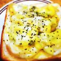 sara99's cooksnap of when they made ラフランス＆キウイ★簡単デザートトースト.