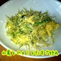 見習い主婦haru's cooksnap of when they made 水菜とじゃこのたまご炒め.