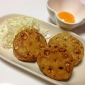 たべどう's cooksnap of when they made 甘辛レンコンつくね.