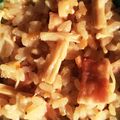 yasuka124's cooksnap of when they made 麺つゆで簡単＊ベーコンと茸の炊きこみご飯.