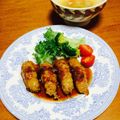 メイプルインコ's cooksnap of when they made 豚肉えのき巻き.