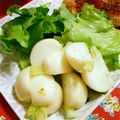 チョビ６６６'s cooksnap of when they made 簡単☆スイート☆焼きかぶサラダ.