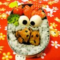 マッハママ's cooksnap of when they made 青色ご飯でキャラ弁☆クッキーモンスター.